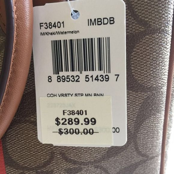 COACH VARSITY STRIPE MINI BENNETT SATCHEL COACH - Picture 5 of 5